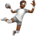 🤾🏾 person playing handball: medium-dark skin tone display on Apple